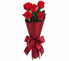 Букет 5 Красных роз Эдлесс Лав в Солнечном Хабаровского края