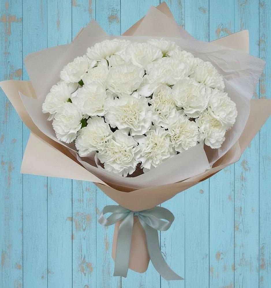 Букет цветов из: Гвоздики в Солнечном Хабаровского края