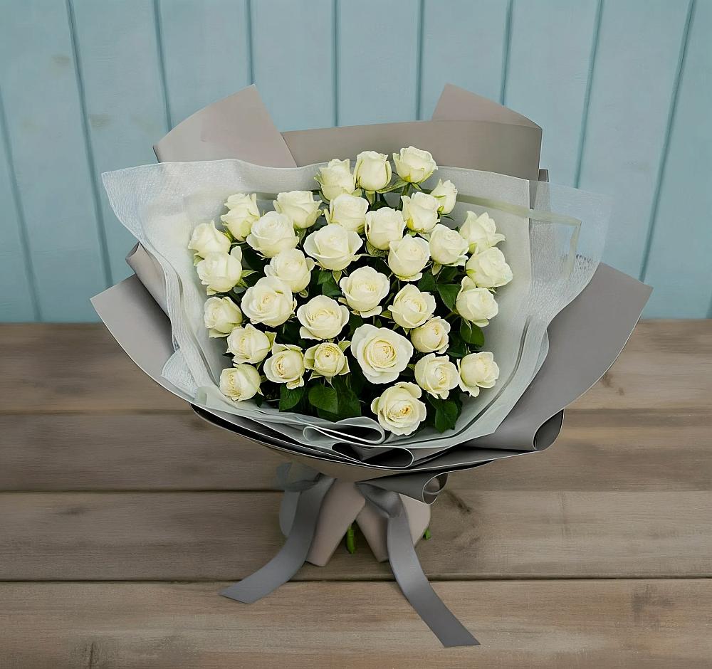 Букет Белоснежная нежность в Солнечном Хабаровского края