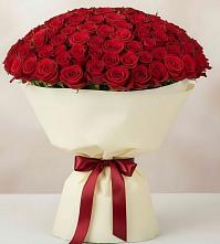Букет 101 Красная роза Милано в Солнечном Хабаровского края