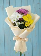 Букет цветов из:  Хризантемы в Солнечном Хабаровского края