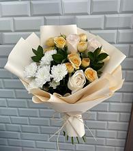 Букет цветов из:  Розы и Хризантемы в Солнечном Хабаровского края