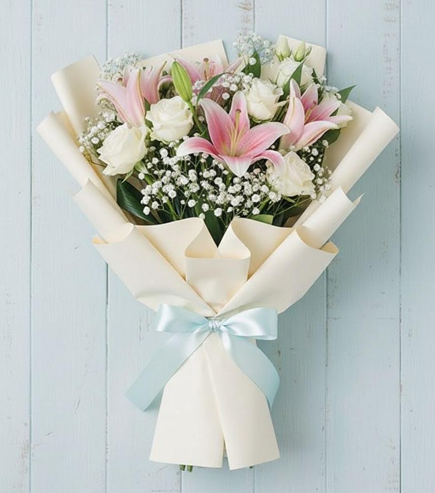 Букет цветов из: Лилии в Солнечном Хабаровского края