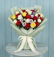 Букет цветов из:  Розы в Солнечном Хабаровского края