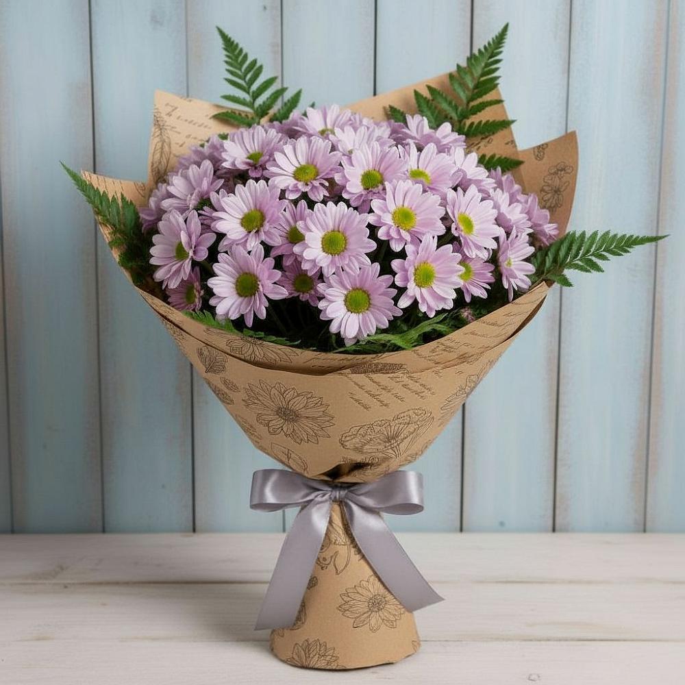 Букет цветов из: Хризантемы в Солнечном Хабаровского края