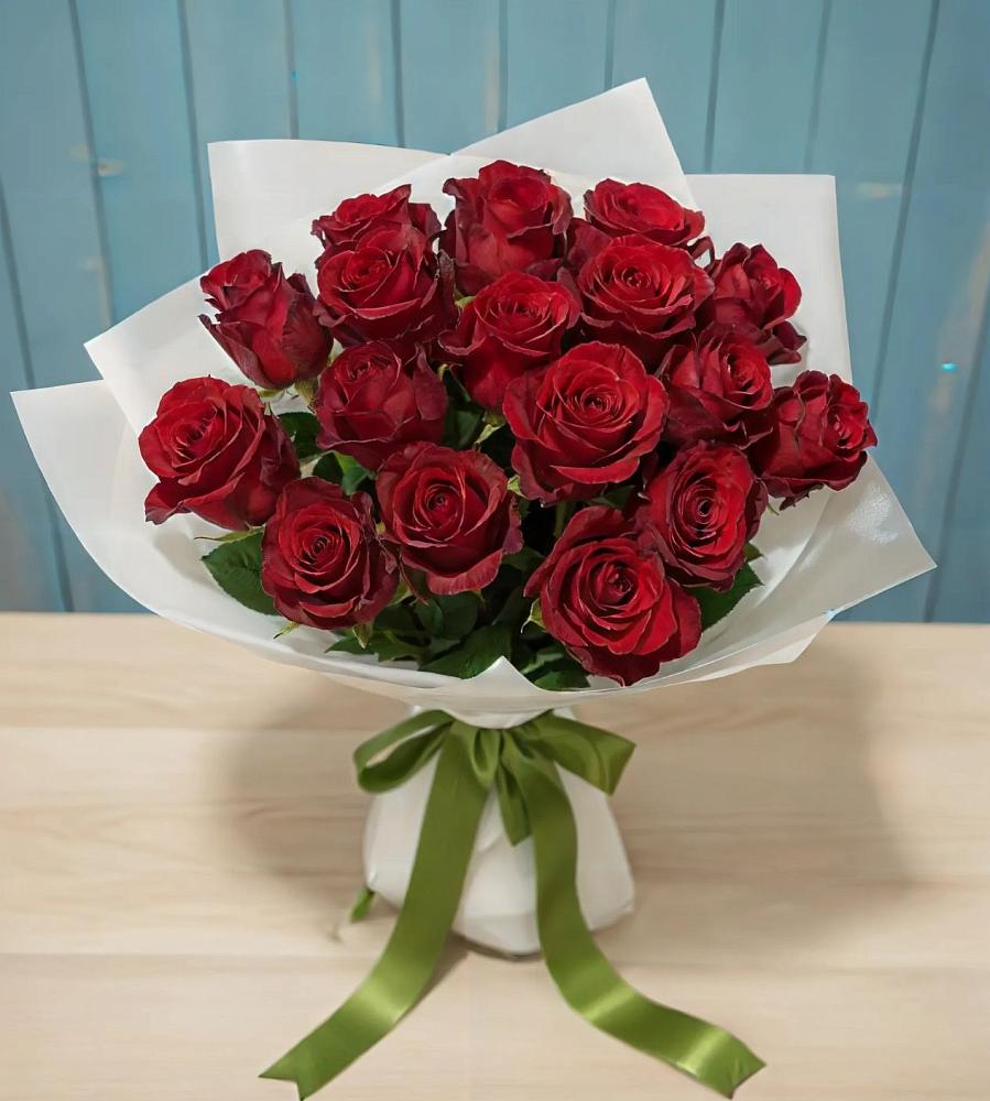 Букет Красные розы в Солнечном Хабаровского края