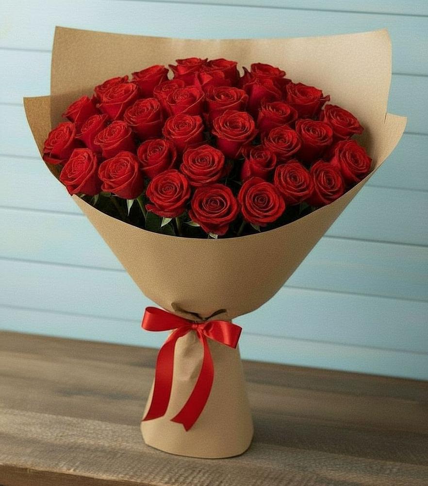 Букет Красные розы Милано в Солнечном Хабаровского края