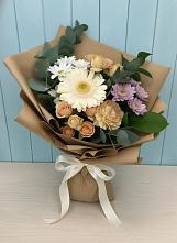 Букет цветов из:  Герберы и Хризантемы в Солнечном Хабаровского края