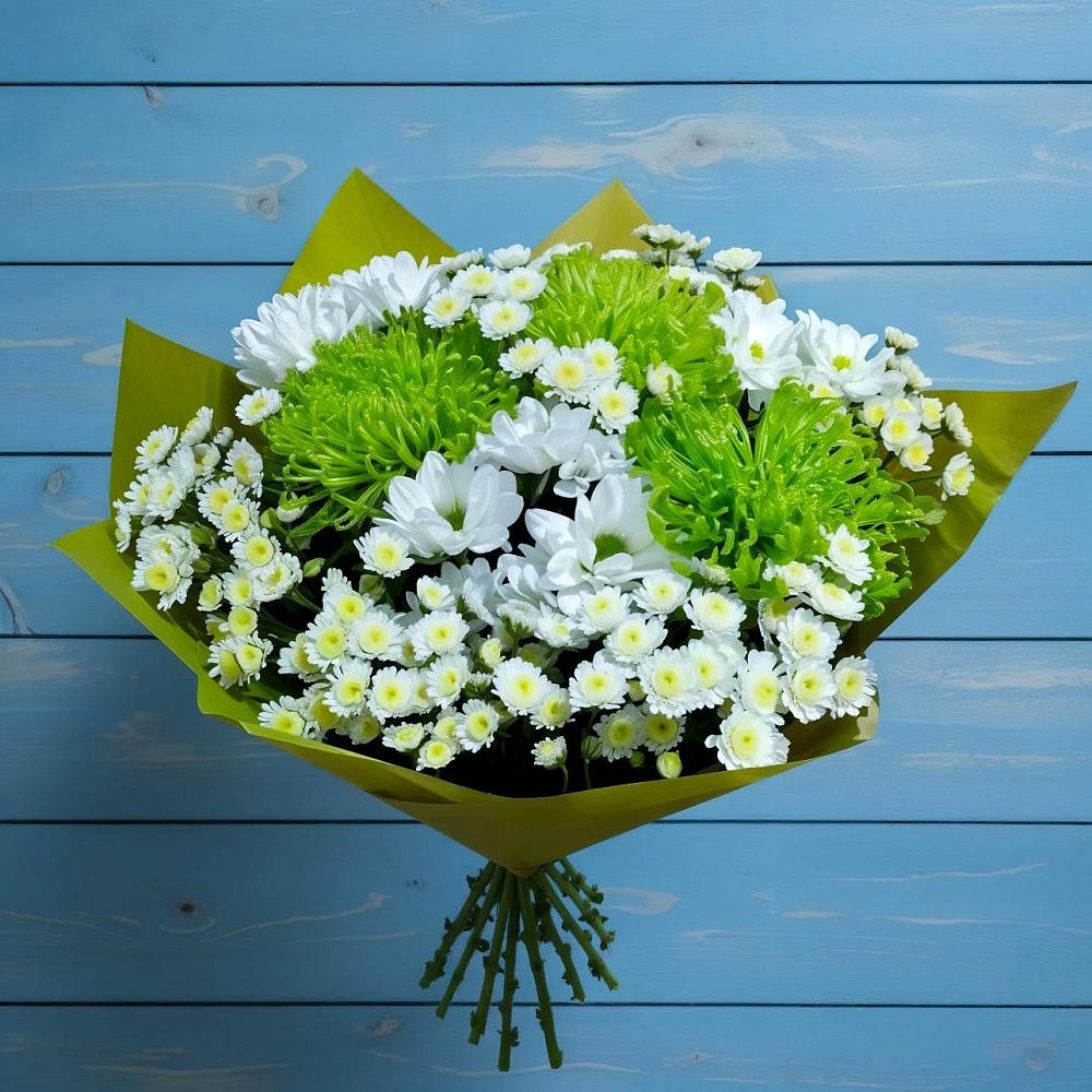 Букет цветов из: Хризантемы в Солнечном Хабаровского края
