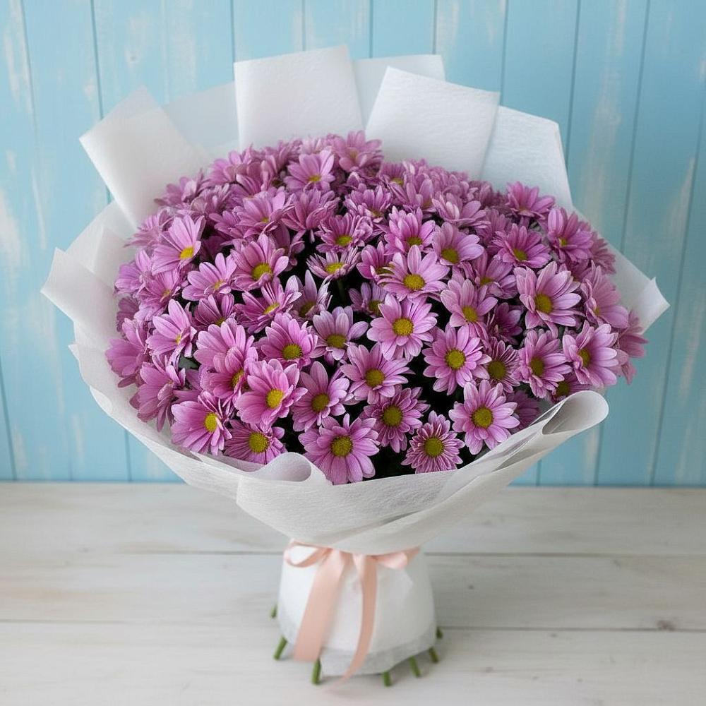 Букет цветов из: Хризантемы в Солнечном Хабаровского края