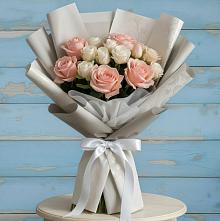 Букет цветов из:  Розы #REPLACE_PRED# Солнечном Хабаровского края