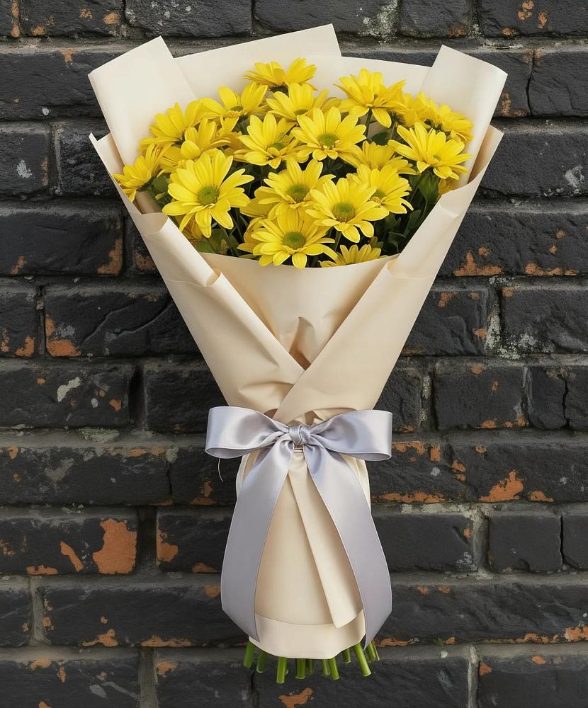 Букет цветов из: Хризантемы в Солнечном Хабаровского края