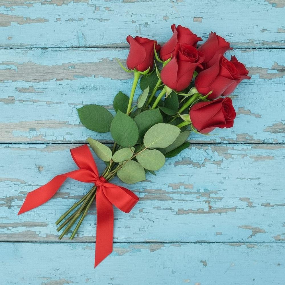 Букет Красные розы в Солнечном Хабаровского края