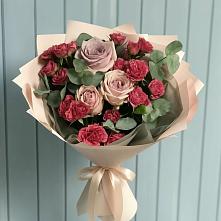 Букет цветов из:  Гвоздики и Розы #REPLACE_PRED# Солнечном Хабаровского края