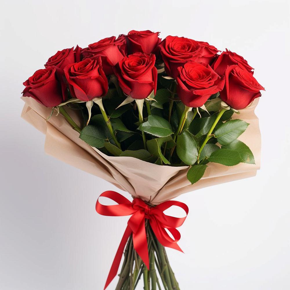 Букет 11 Красных роз Эдлесс Лав в Солнечном Хабаровского края